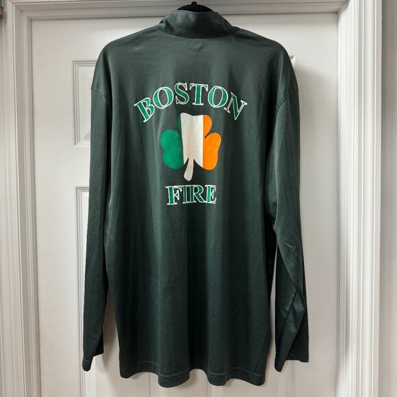 Boston Irish Fire Fir Na Tine Paragon Performance Quarter Zip Pullover size 2XL - Picture 3 of 9